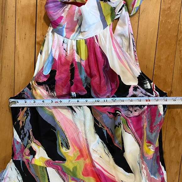 Anthropologie Silk Halter Midi Dress - Picture 10 of 11